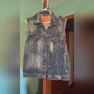 Levi's Classic Blue Denim Vest